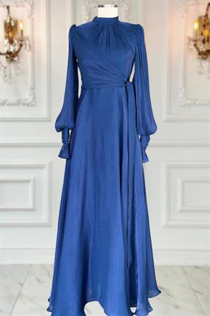 Efruz Tesettür Abiye Lacivert