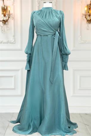 Efruz Tesettür Abiye Petrol