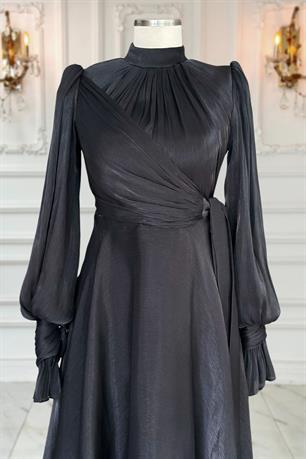 Efruz Tesettür Abiye Siyah