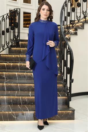 Efsane Tesettür Elbise Saks