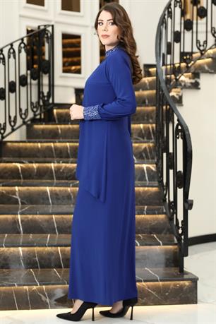 Efsane Tesettür Elbise Saks