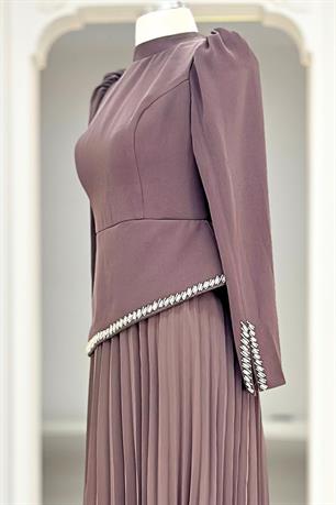 Efsun Tesettür Abiye Vizon