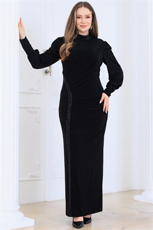 Eleni Tesettür Abiye Siyah