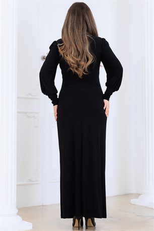 Eleni Tesettür Abiye Siyah