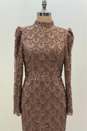 Elenor Tesettür Abiye Bakır