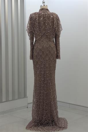 Elenor Tesettür Abiye Bakır