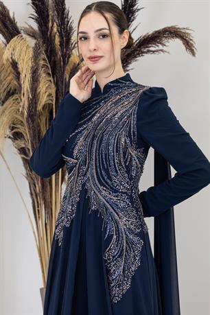 Elif Tesettür Tulum Lacivert