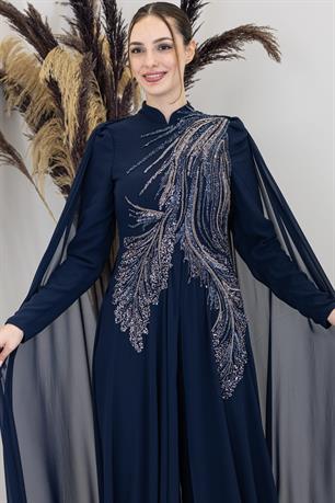 Elif Tesettür Tulum Lacivert