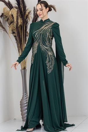 Elif Tesettür Tulum Zümrüt