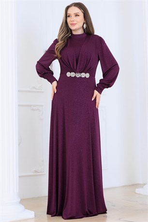 Elisa Tesettür Abiye Mürdüm