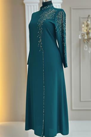 Elisa Tesettür Abiye Petrol