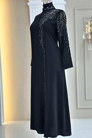 Elisa Tesettür Abiye Siyah