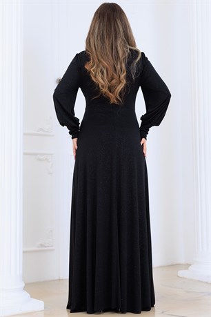 Elisa Tesettür Abiye Siyah