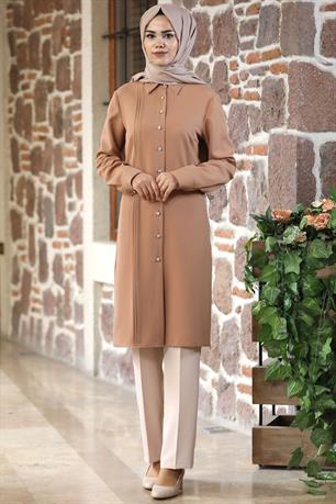 Eliz Tesettür Tunik Camel