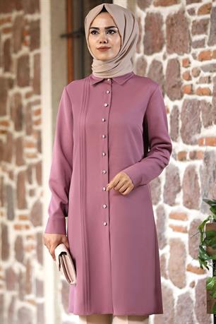 Eliz Tesettür Tunik Gül Kurusu