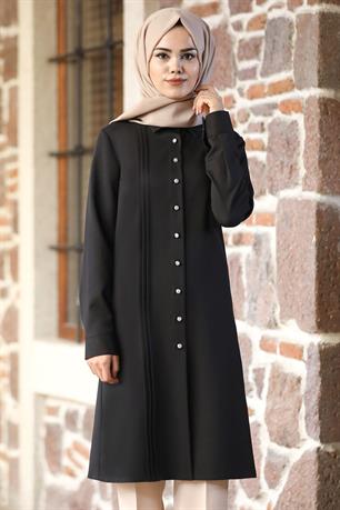 Eliz Tesettür Tunik Siyah