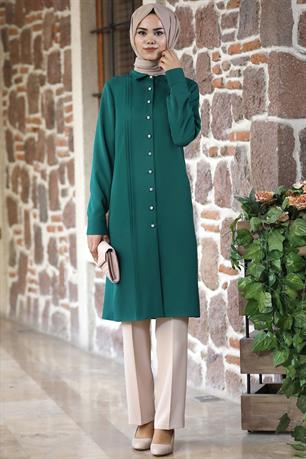 Eliz Tesettür Tunik Zümrüt