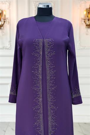 Filiz Tesettür Abiye Mürdüm