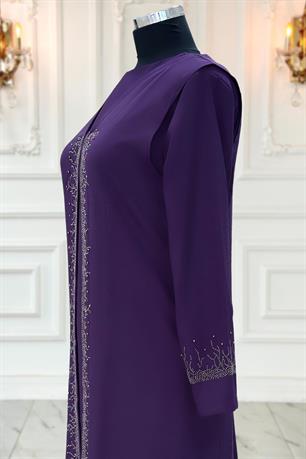 Filiz Tesettür Abiye Mürdüm