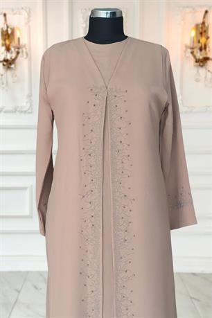 Filiz Tesettür Abiye Vizon