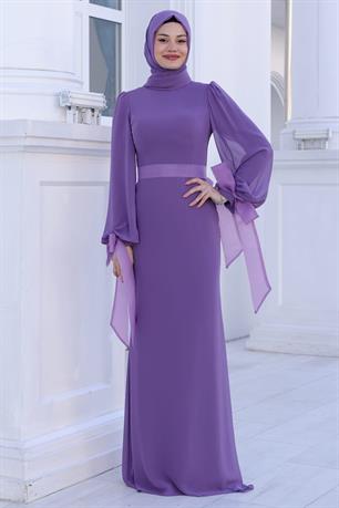 Firuze Tesettür Abiye Gül Kurusu