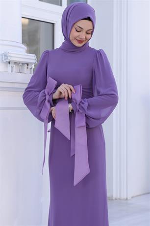 Firuze Tesettür Abiye Gül Kurusu