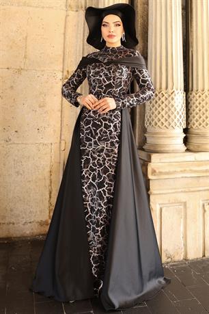 Frezya Tesettür Abiye Kahve