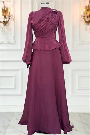 Gaye Tesettür Abiye Vişne