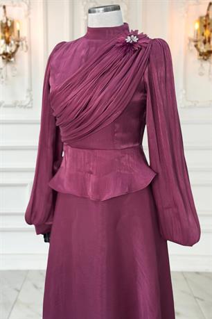 Gaye Tesettür Abiye Vişne