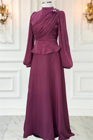 Gaye Tesettür Abiye Vişne