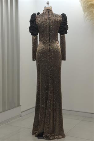 Gina Tesettür Abiye Bakır