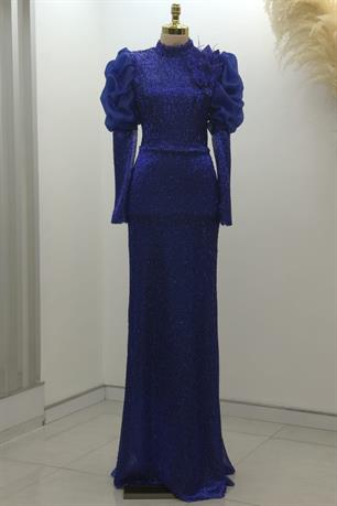 Gina Tesettür Abiye Saks