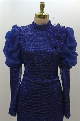 Gina Tesettür Abiye Saks