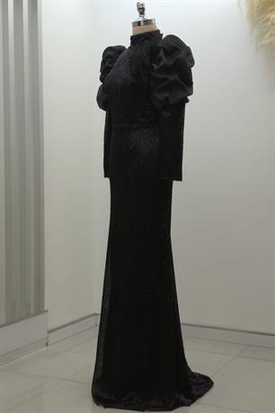 Gina Tesettür Abiye Siyah