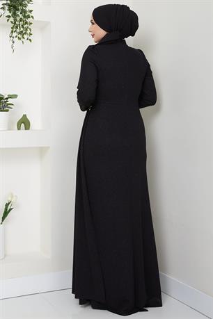 Gözde Tesettür Abiye Siyah