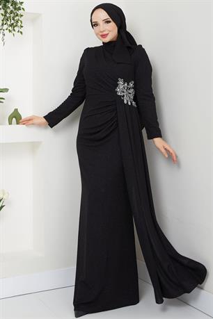 Gözde Tesettür Abiye Siyah
