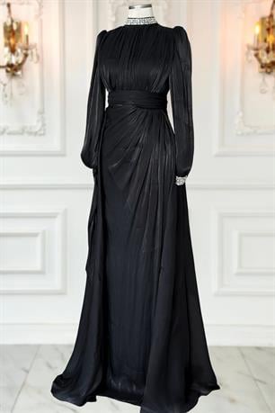 Gözde Tesettür Abiye Siyah