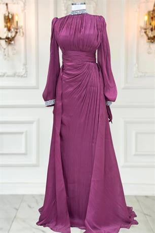 Gözde Tesettür Abiye Vişne