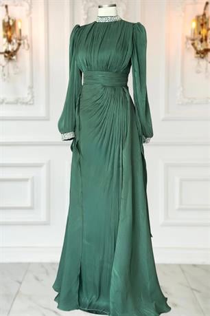 Gözde Tesettür Abiye Zümrüt