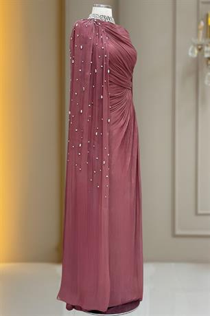 Helen Tesettür Abiye Gül Kurusu