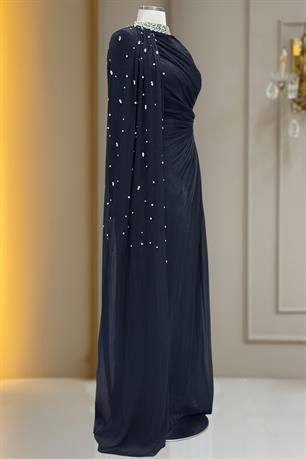 Helen Tesettür Abiye Siyah