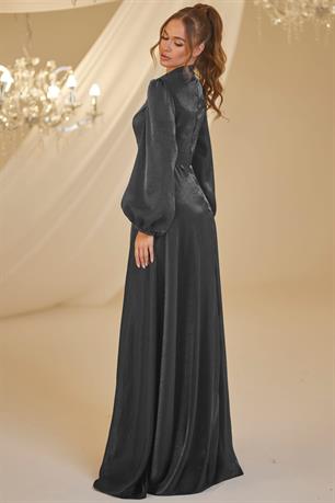 Helin Tesettür Abiye Siyah