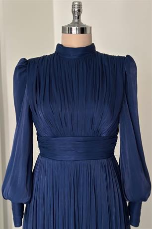 Hellas Tesettür Abiye Lacivert