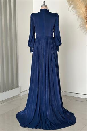 Hellas Tesettür Abiye Lacivert