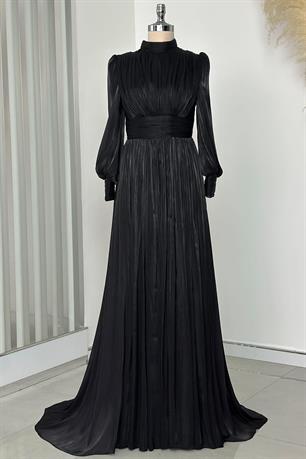 Hellas Tesettür Abiye Siyah