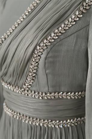 Hermonie Tesettür Abiye Mint