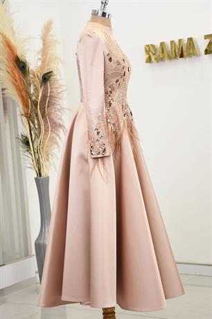 Holly Tesettür Abiye Rose