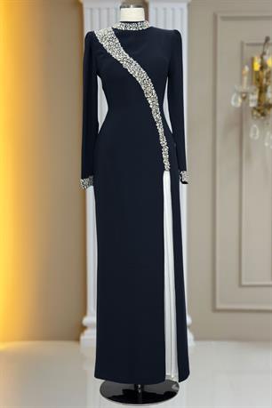 İnci Tesettür Abiye Siyah