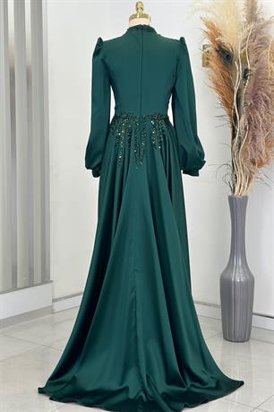 İncilay Tesettür Abiye Zümrüt