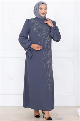 İrem Tesettür Abiye Antrasit